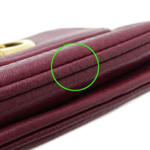 GUCCI Authentic Purple Leather Shoulder Bag - Picture 11 of 13